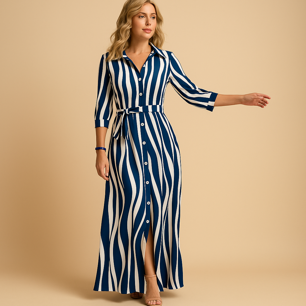 Long summer dress for women named Isla, featuring a loose fit and breathable fabric, available in multiple colors, perfect for casual or chic occasions.