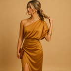 Timeless elegant dress for women named Clara, with a slim flattering fit and minimalist design, perfect for work, evenings, or formal occasions.