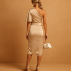 Timeless elegant dress for women named Clara, with a slim flattering fit and minimalist design, perfect for work, evenings, or formal occasions.